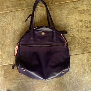Lululemon Athletica Dark Purple Tote Bag